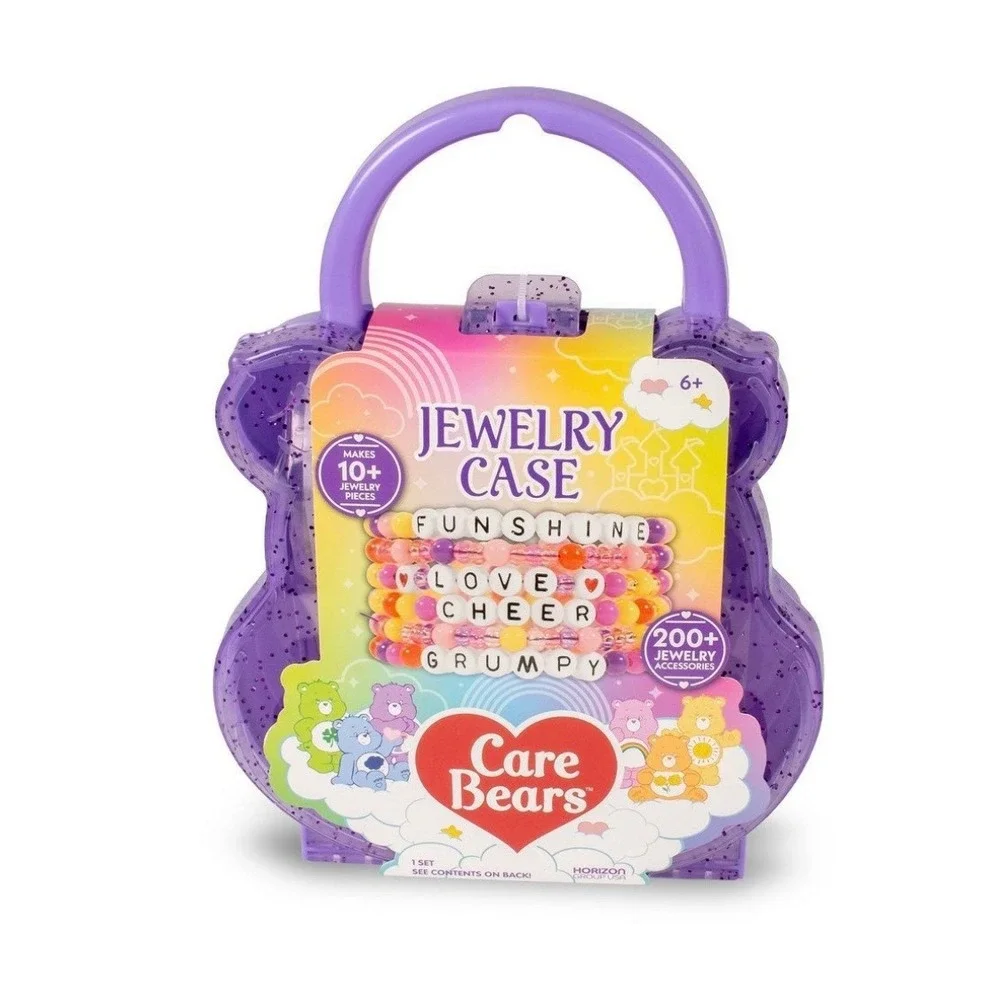 Care Bears Stationery Activity Set Jewelry Kit Coloring Book Pouch 4pc Bundle